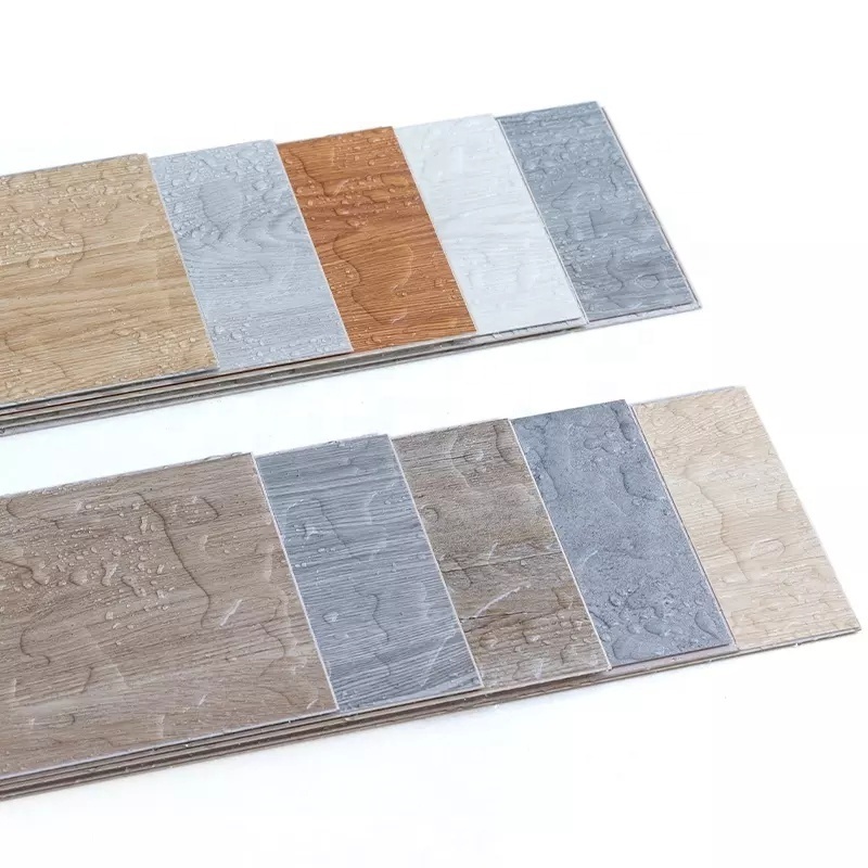 SPC Hybrid Wood Plank PVC Floor Tile in Stock SPC Stairs Treads SPC Anti Slip