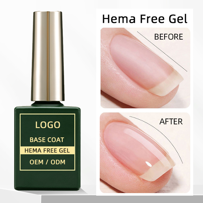 CCO Factory Price Private Label nail Glue Base Coat Hema Free Gel Base and Top Coat Professional Salon