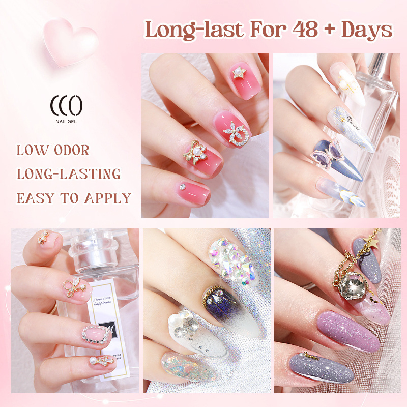 CCO Gel Nail Polish For Rhinestone Product OEM Soak Off Nails Polish Gel Nail Decoration Glue