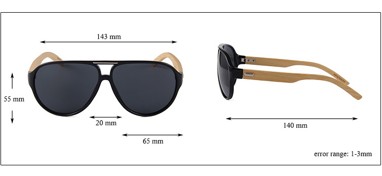 Bamboo material temple with pc frame italy design ce lentes de sol bamboo sunny sunglasses