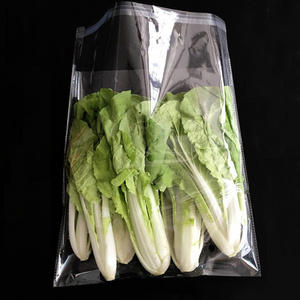 Custom Printing Clear Self Adhesive Bag Vegetable Packaging OPP Plastic Lettuce Salad Packaging Bag