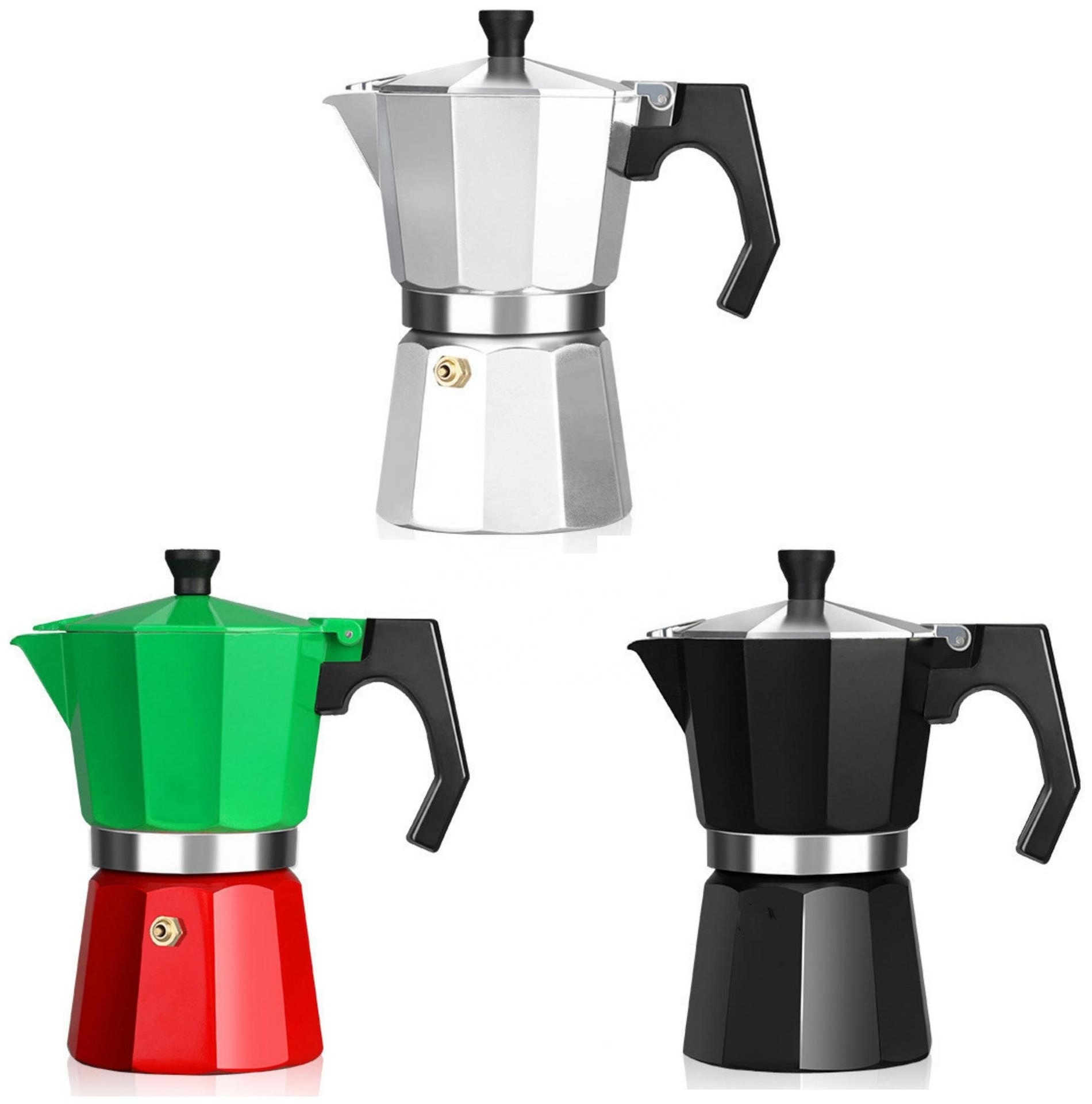 3 cup coffee pot aluminum Italian outer 150ml espresso maker Induction cooker stovetop coffee maker bialetti moka pot