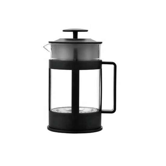 portable coffee makers high borosilicate glass Coffee Press black plastic french press