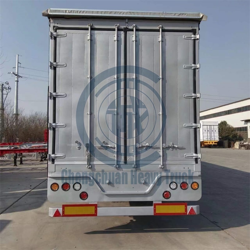 3 Axles 33 Tons Load Cars Exhibition Side Curtain Mobile Stage Trailer