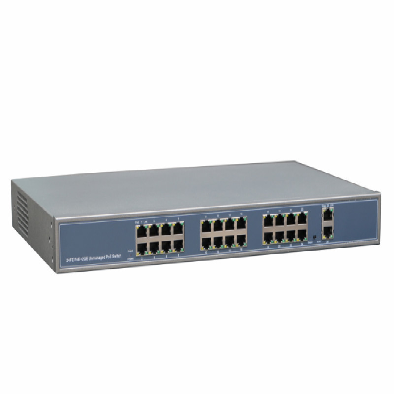 2024 hot 1U rack 24 port passive poe switch 24v for Ubiquiti airfiber X wireless backhaul