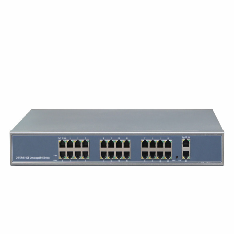 2024 hot 1U rack 24 port passive poe switch 24v for Ubiquiti airfiber X wireless backhaul