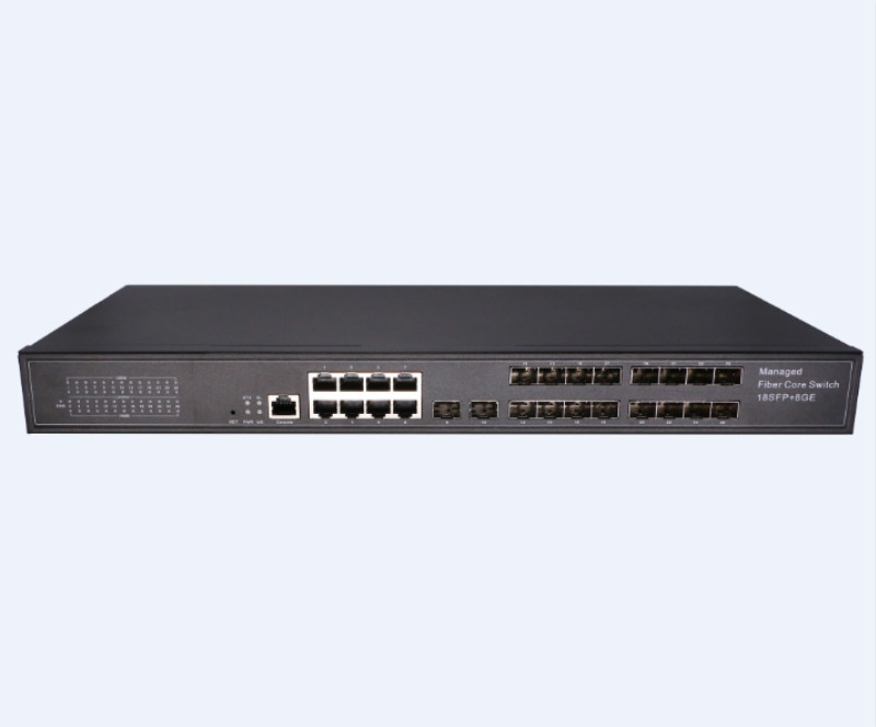 Top quality high speed 18SFP 8GE Fiber Managed Switch Ethernet Gigabit Optic Switch Manageable Vlan SFP Switch