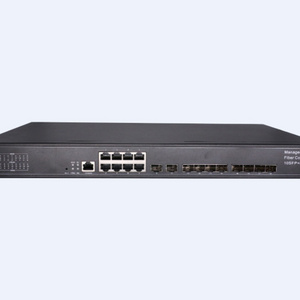 manageable gigabit sfp media converter 10 SFP 8 1000Mbps RJ45 ethernet switch managed L2