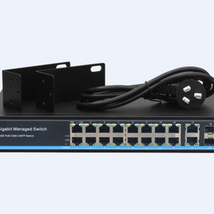 L2 Managed VLAN LACP IGMP SNMP SSH Network Management Switch 2 RJ45 2 SFP Optical Fiber 16 port Gigabit POE Ethernet Switch