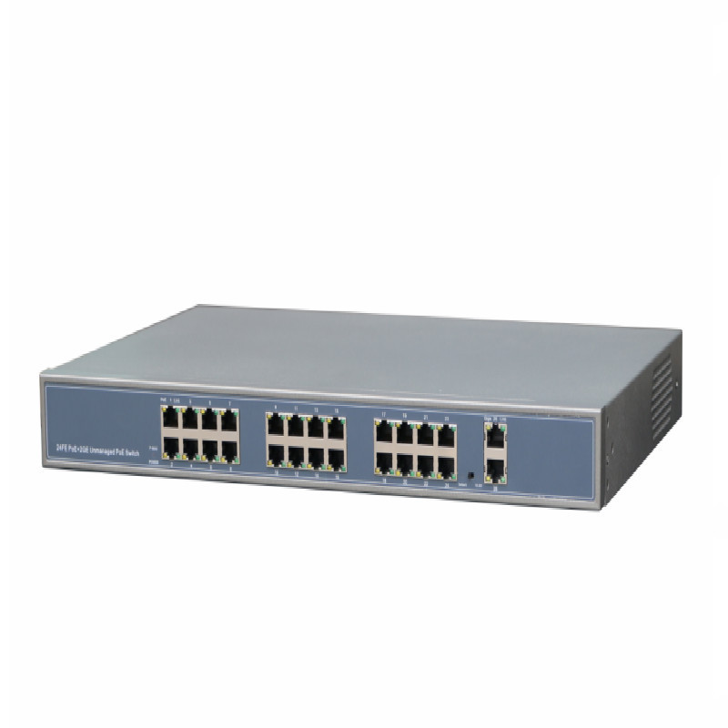 2024 hot 1U rack 24 port passive poe switch 24v for Ubiquiti airfiber X wireless backhaul