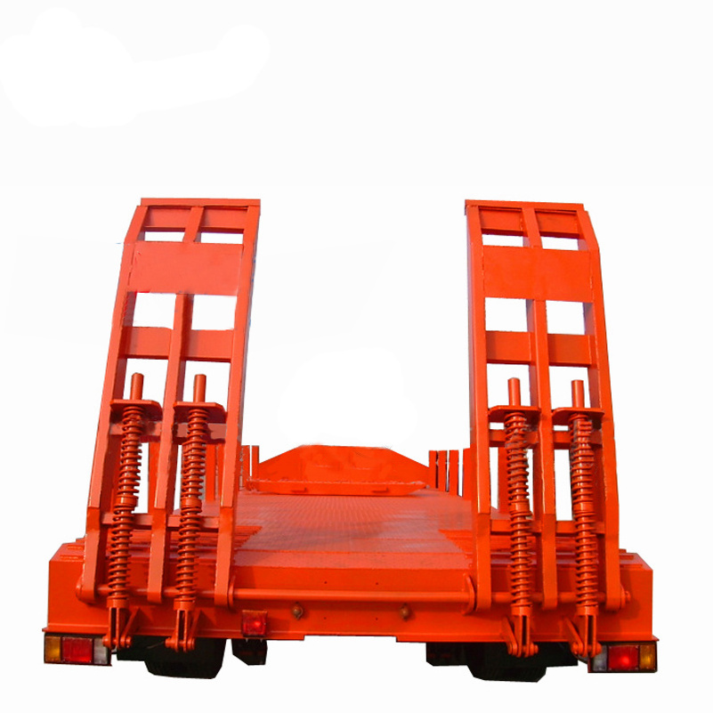 Heavy Goods 3 Axles Lowbed Flatbed Semi-trailer Detachable Gooseneck Semi Trailer Lowbed With Lifting China Manufacturer