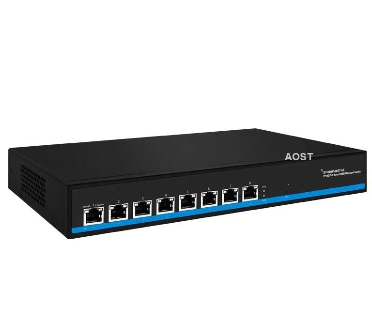 10 Gigabit PoE or Without PoE Ethernet Switch 8*10gbps RJ45 Port Network Plug and Play 10gbe 10gb 10000mbps