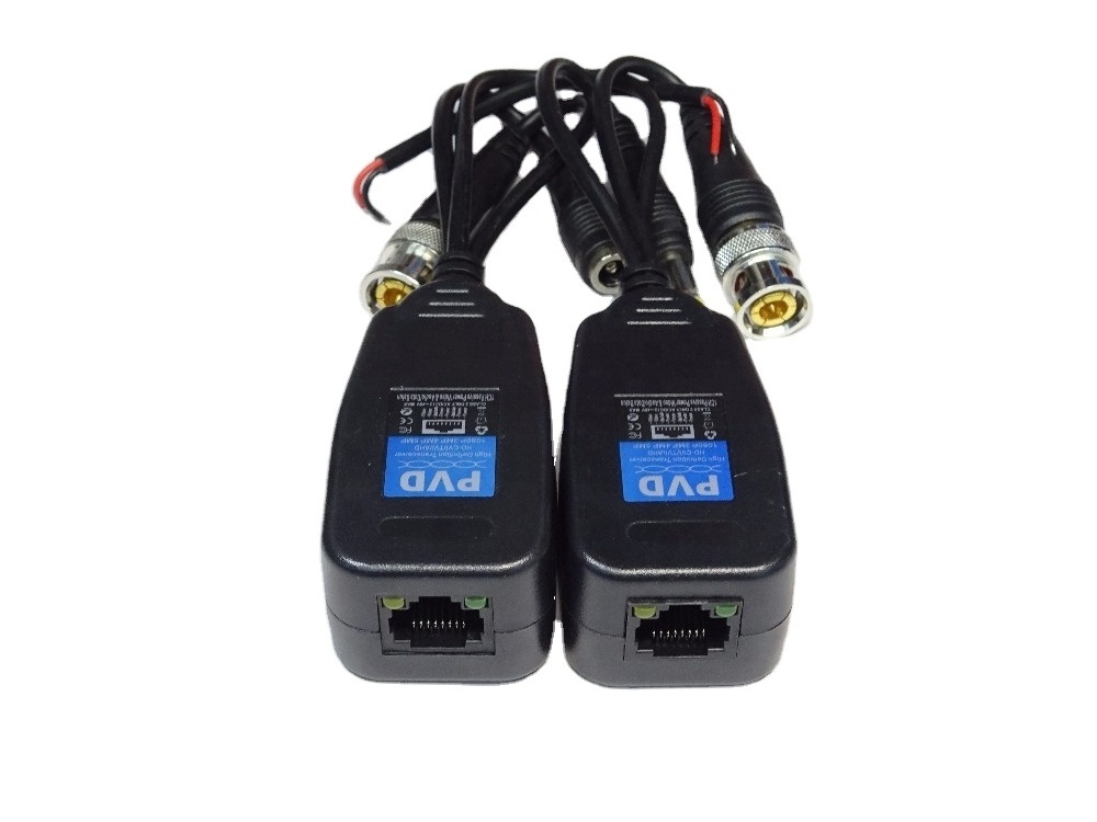 High quality Single channel Power Video Audio passive AHD CVI TVI HD HD Video Balun