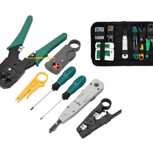 Hand Tools 12 in Network Tool Kit Set LAN Telecom Installation Electrical Rj45 Ethernet CAT5 CAT6Other Hand Tools