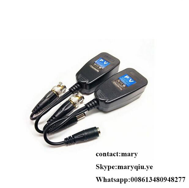 High quality Single channel Power Video Audio passive AHD CVI TVI HD HD Video Balun