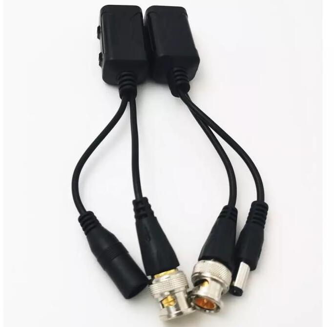 HD 8MP Passive Power Video Balun Audio to RJ45 Connector Converter Supply Passive Transceiver For CCTV Camera System