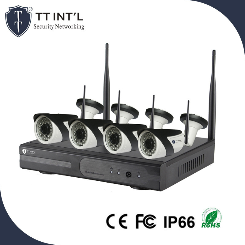 4 / 16/ 12CH H.265 2.4G CCTV 16 Channels Wireless Wifi Camera NVR KIT Wifi with 4 Wifi IP Camera and Wi-Fi NVR