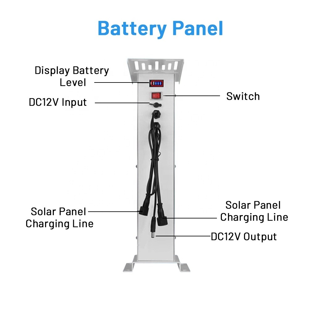 Solar panel factory 40W 10AH Green energy Power Supply kit Solar Battery System Outdoor Power Backup for CCTV Security Camera