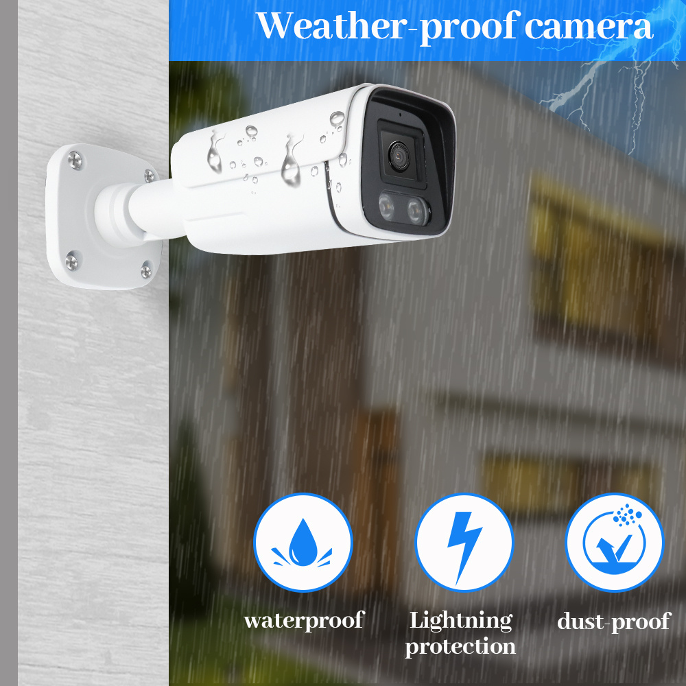 WESECUU  Manufacturer 2MP 5MP 8MP 4K DVR AI Alarm Bullet Night Vision AHD TVI CVI CCTV Home Outdoor Security Surveillance Camera