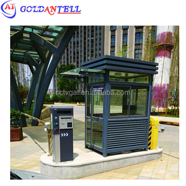 bulletproof Anti-skid steel plate prefabricated sentry house frame mobile food kiosk