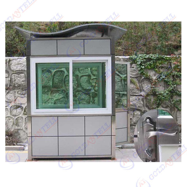 CE certification light steel prefab guard house / kiosk booth / ticket office