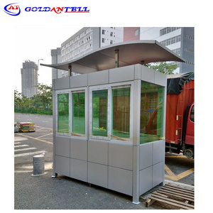 CE certification light steel prefab guard house / kiosk booth / ticket office