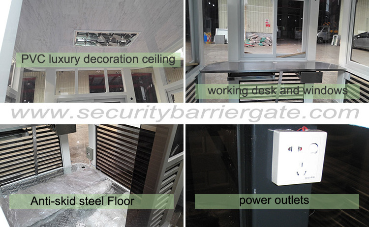 OEM customized design luxury portable booth outdoor security cabins luxury house parking security room