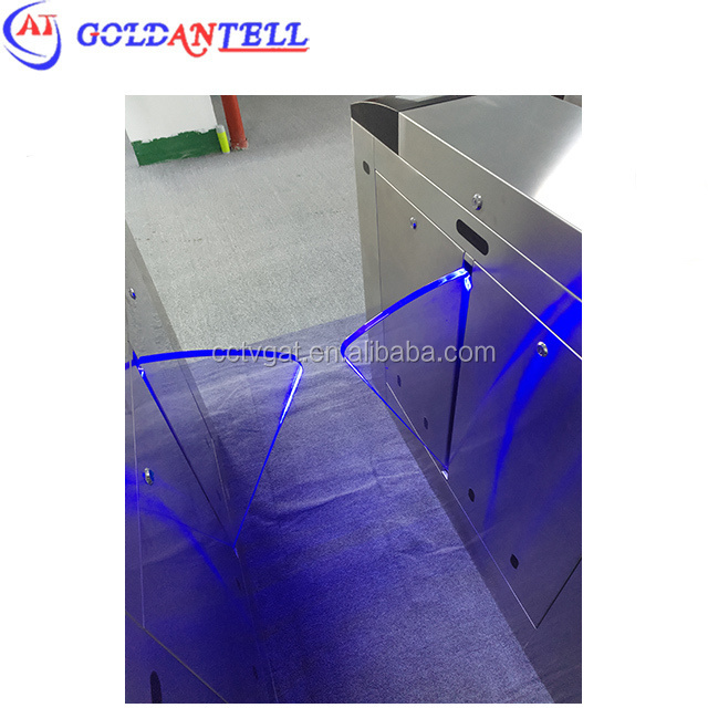 Half height prestige security bidirectional flap barrier gate automation turnstile rfid door entry system