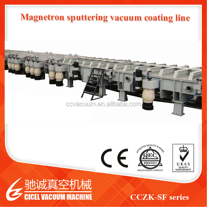 Vaccum Magnetron Sputtering Glass Mirror Coating Line/device for PVD system/vacuum chroming finishing machines