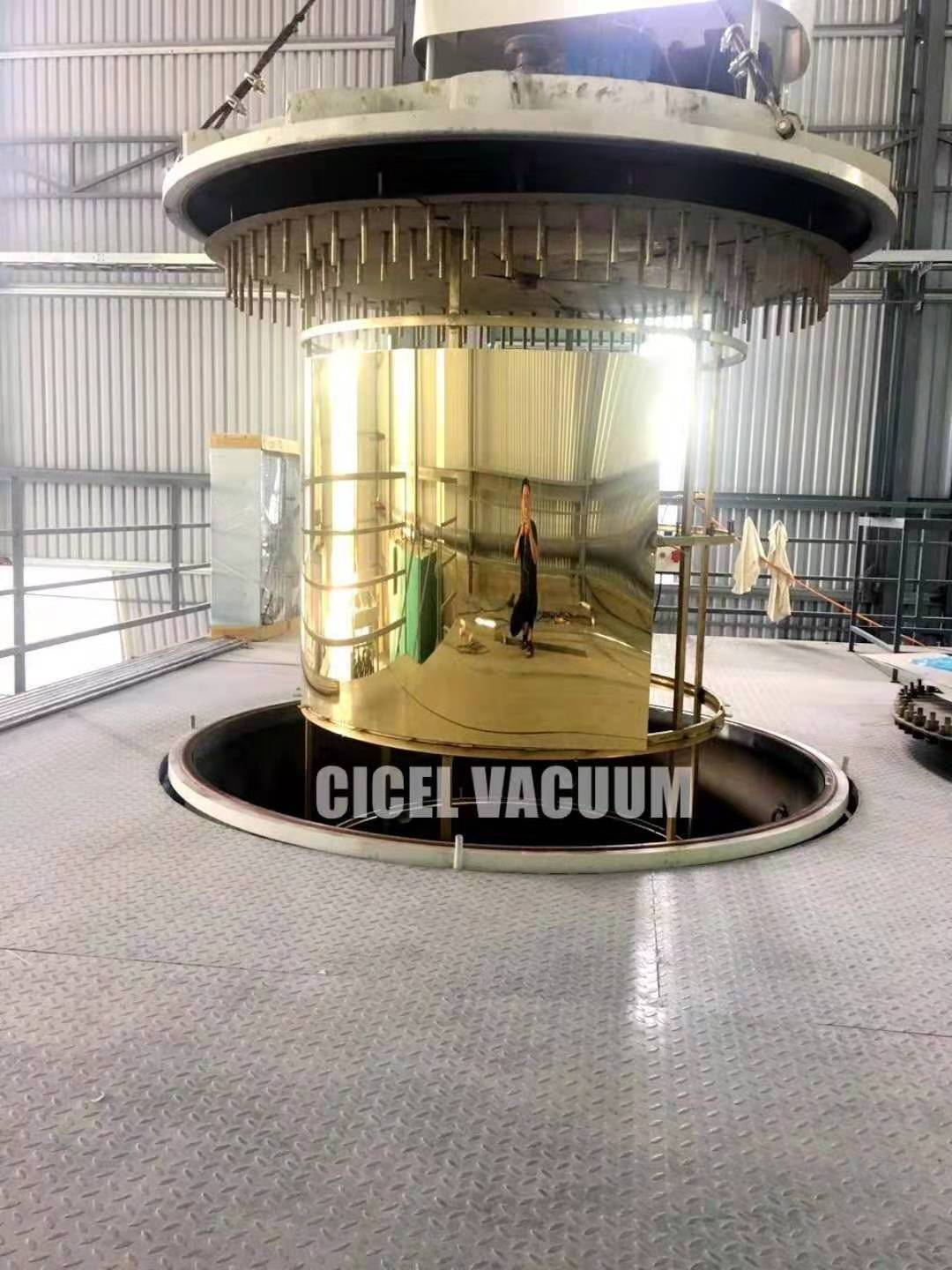 CICEL Coffee shop  tables/chairs/ stainless steel sheet  PVD vacuum coating machine