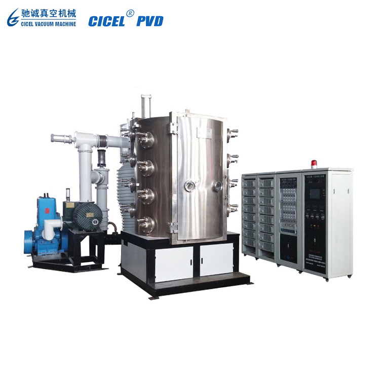 CICEL Jewelry Gold Magnetron Sputtering PVD Vacuum Chrome Coating Plating Metalizing Machine