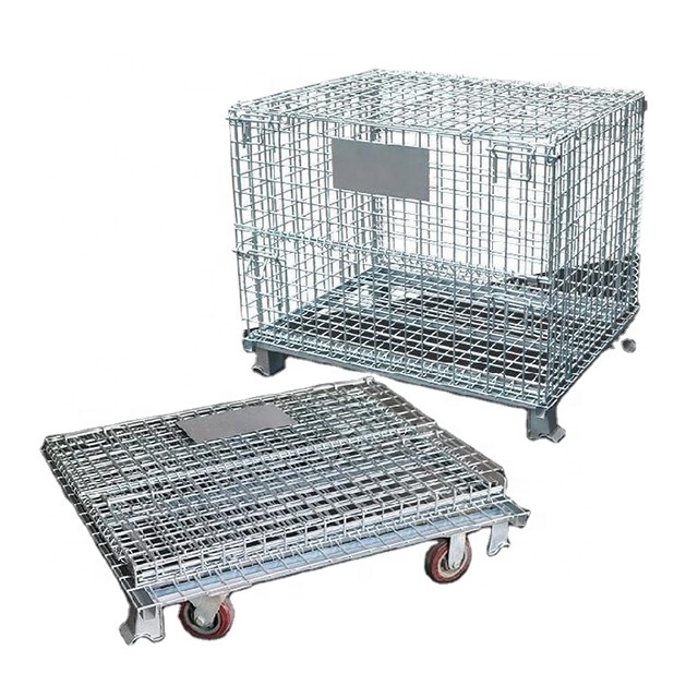 Warehouse storage cage forklift safety cage large metal container