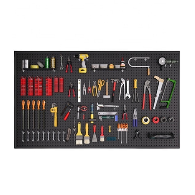 Metal pegboard display stand pegboard wall organizer