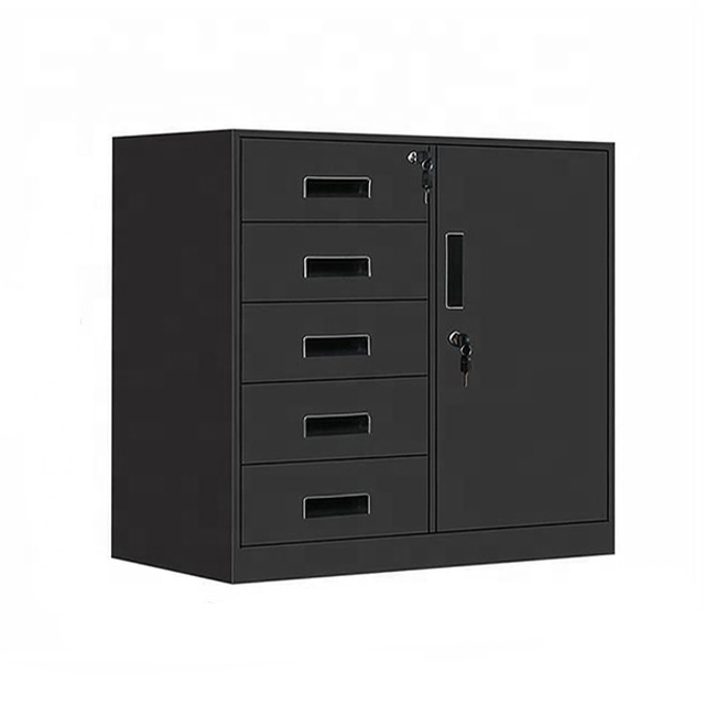 Stainless steel office drawer file cabinet with lock