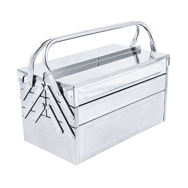 Repair Tool Box Stainless Steel Foldable Storage Box