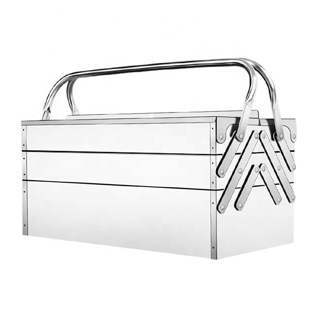 Repair Tool Box Stainless Steel Foldable Storage Box