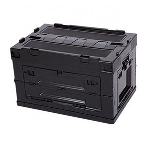 Outdoor camping collapsible utility crate foldable box storage