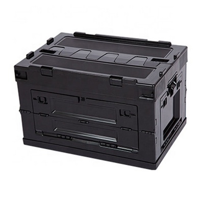 Outdoor camping collapsible utility crate foldable box storage