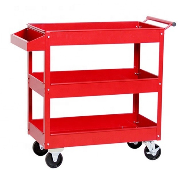 Welding cart black trolley detailing trolley round cart