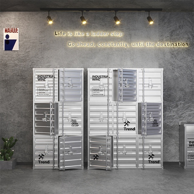 Heavy duty metal locker storage wardrobe cabinet