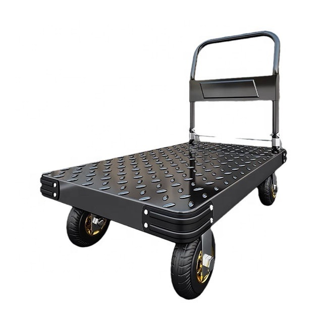 Steel service hand cart foldable platform trolley