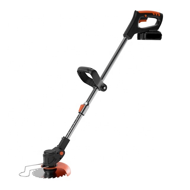 Garden cordless metal blade electric weed grass trimmer