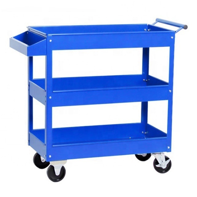 Welding cart black trolley detailing trolley round cart