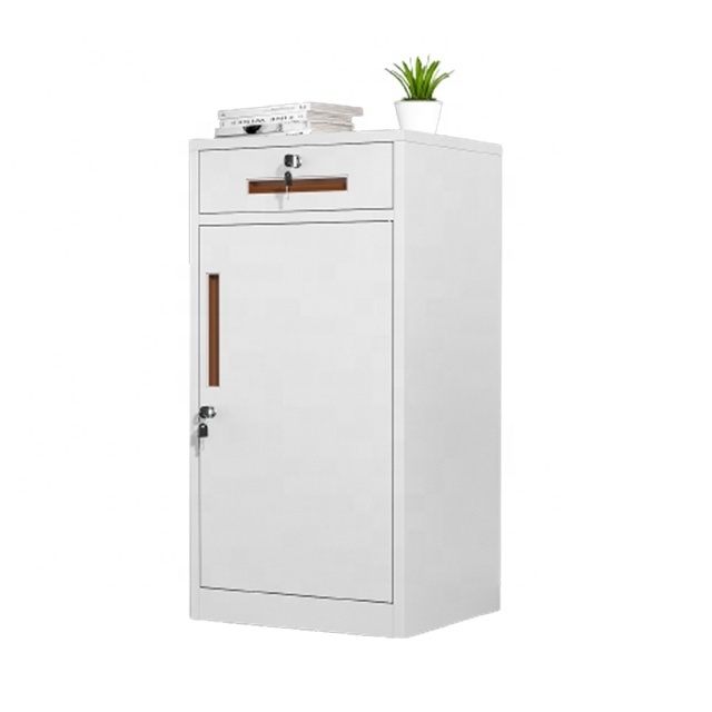 Small 4 drawer vertical filing cabinet with locks