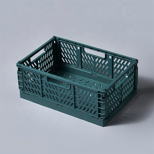 Collapsible shipping crates turnover basket plastic fold crate