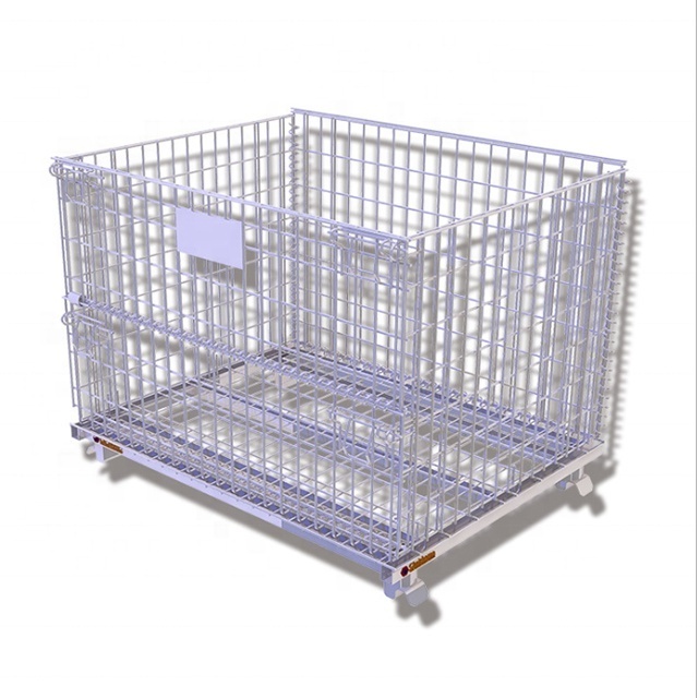 Warehouse storage cage forklift safety cage large metal container