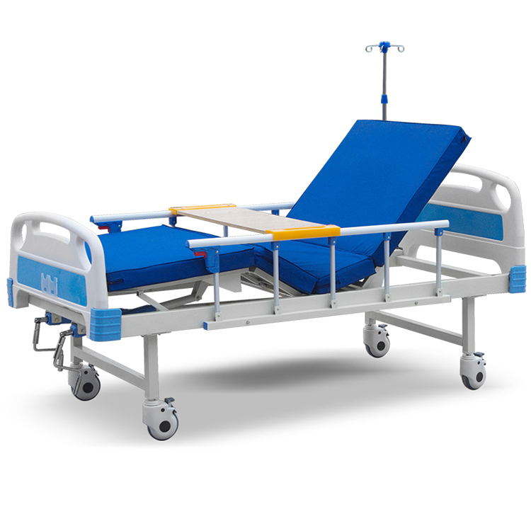 Adjustable hospital bed 2 Crank Manual Hospital Bed portable manual medical bed factory  price