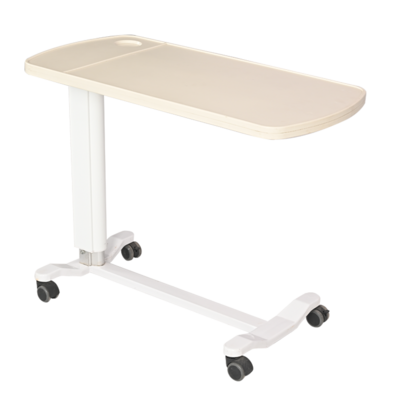 Clinic Furniture Medical Hospital Bed Table Swivel Wheel Rolling Tray Adjustable Over Bedside for Elder Factory Wholesale