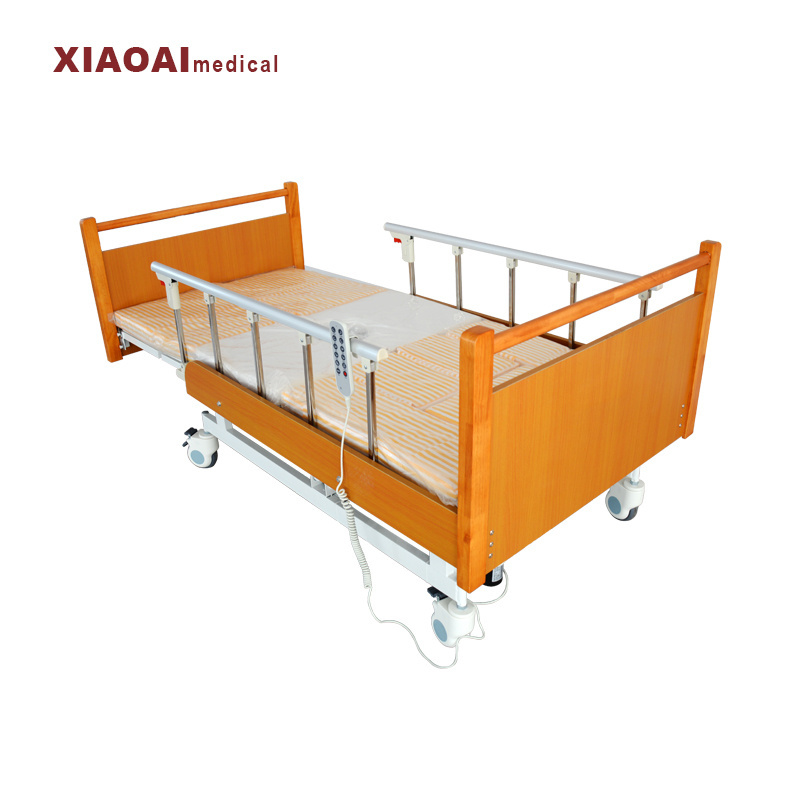 Full Curve 7-Function Electric Home Care Bed Wooden Design for Hospital Use