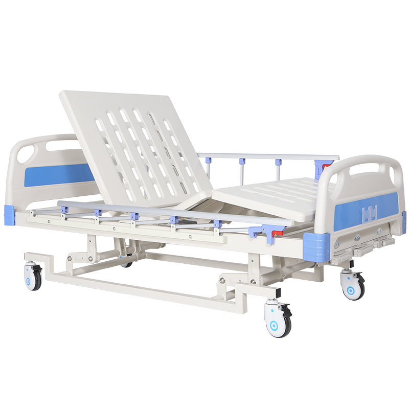 Adjustable hospital bed 2 Crank Manual Hospital Bed portable manual medical bed factory  price